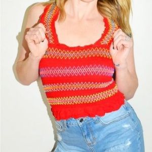 Colorful Crop/Tank Top